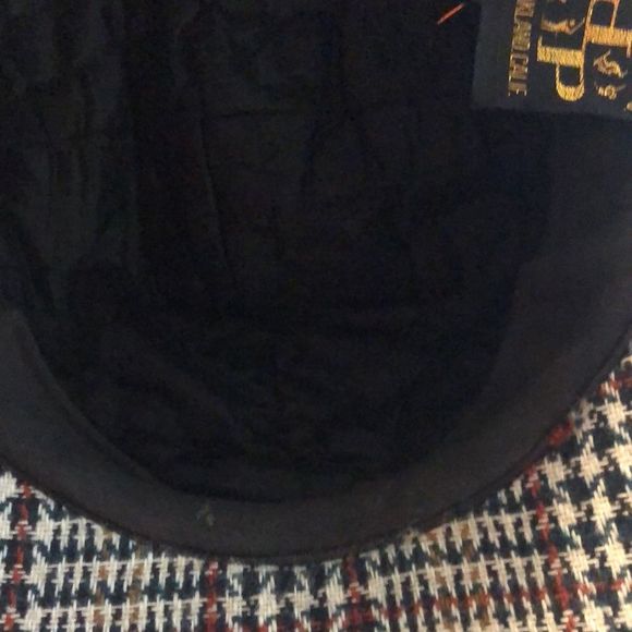 Vintage Large Deerstalker houndstooth Sherlock Holmes hat/Dorfman Pacifica - Picture 9 of 11